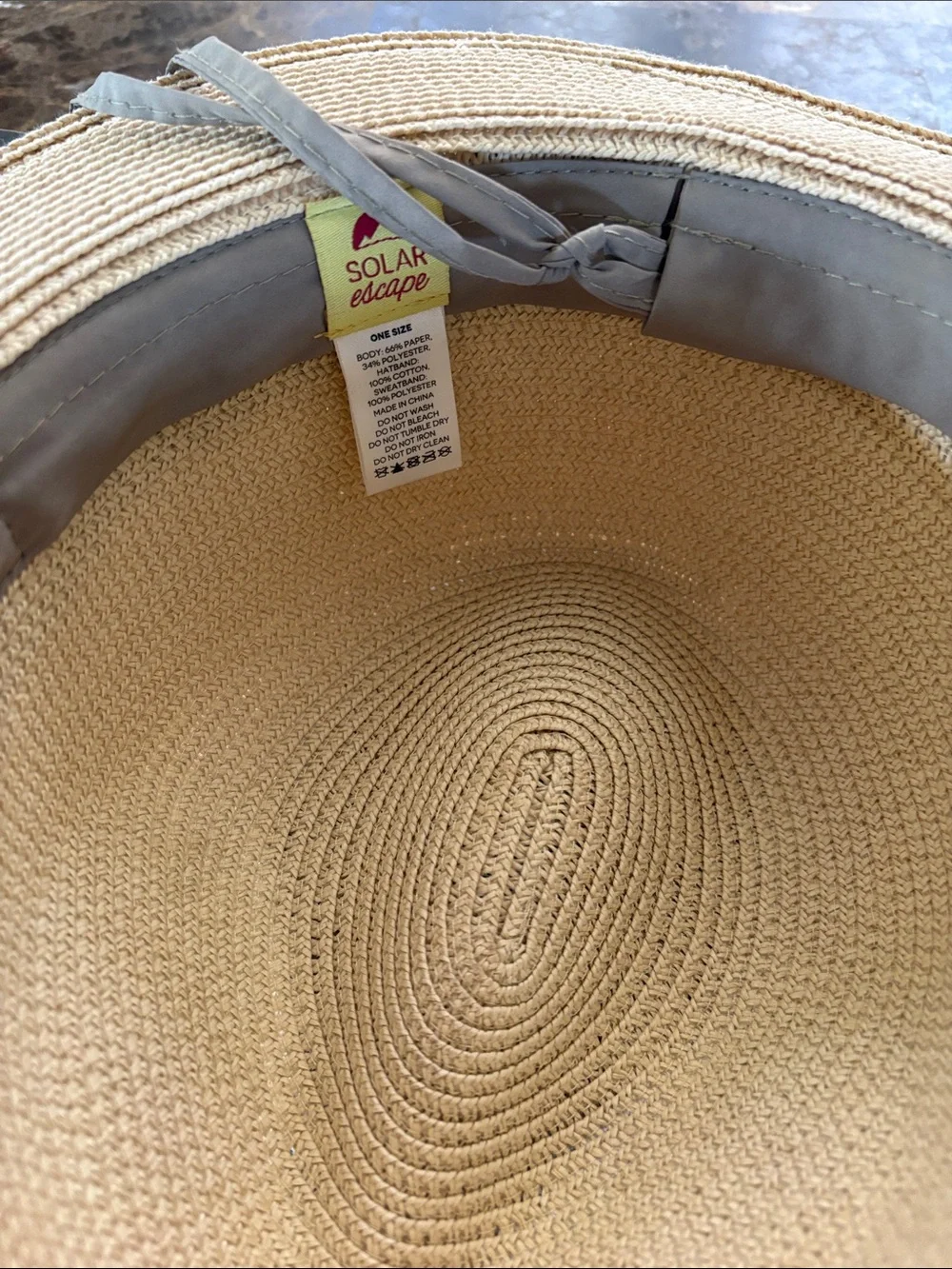Solar Scape Sun Classic Straw Fedora Hat with Black Band - Cream